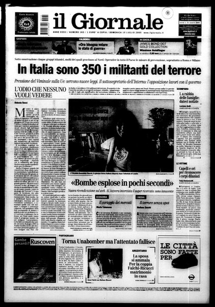 Il giornale : quotidiano del mattino